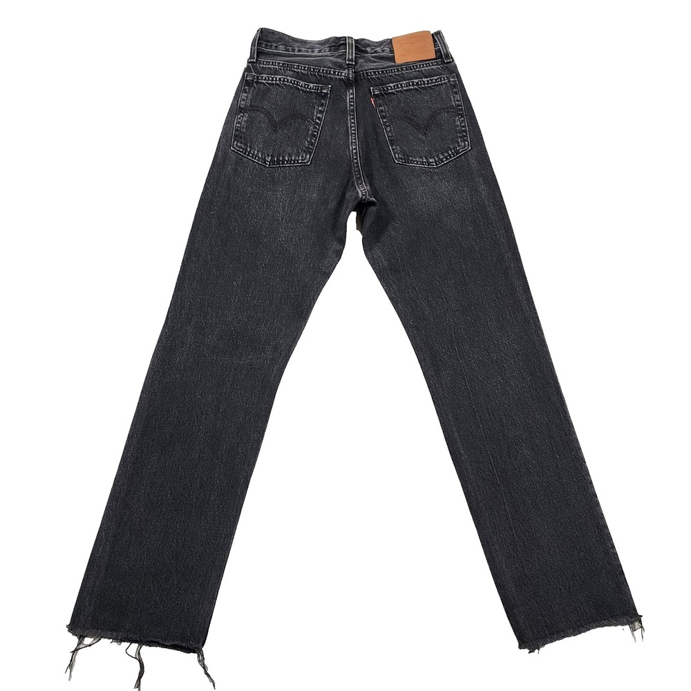 Levis Premium Jeans Womens 26 Wedgie Straight Fit Baggy High Waist Raw Hem 90s
